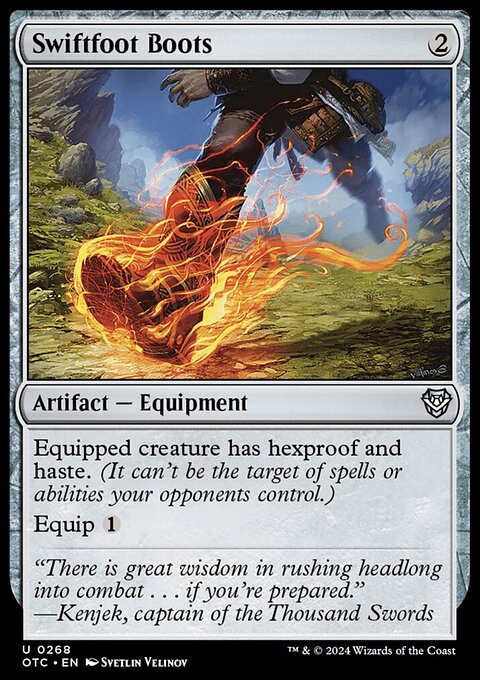 Swiftfoot Boots [Outlaws of Thunder Junction Commander]