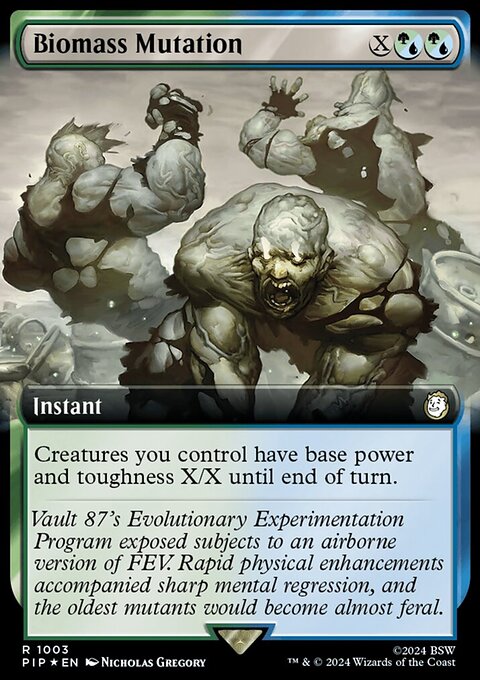 Biomass Mutation (Extended Art) (Surge Foil) [Fallout]