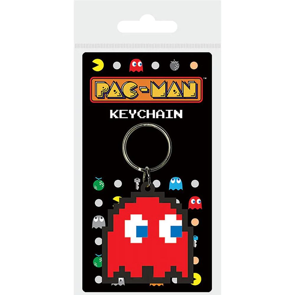 Pac-man Rubber Keychain - Blinky