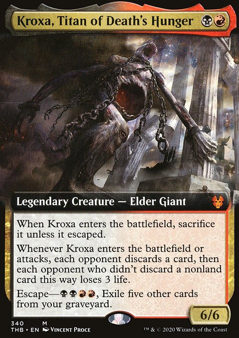 Kroxa, Titan of Death's Hunger (Extended Art) [Theros Beyond Death]