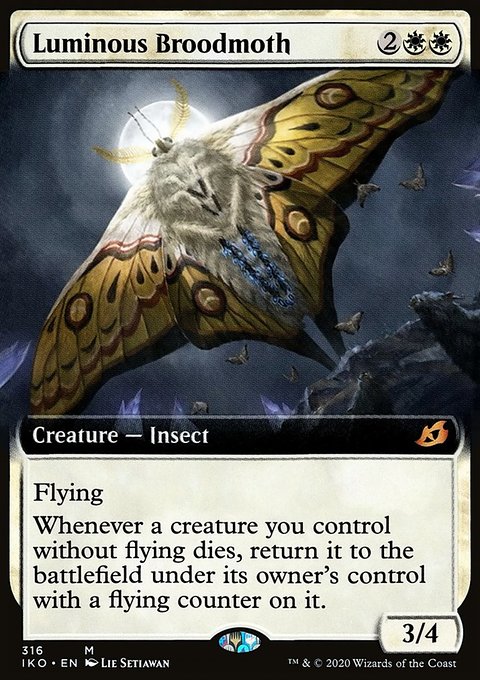 Luminous Broodmoth (Extended Art) (316) [Ikoria: Lair of Behemoths]