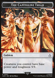 Assassin // Emblem - The Capitoline Triad Double-Sided Token [Assassin's Creed Tokens]