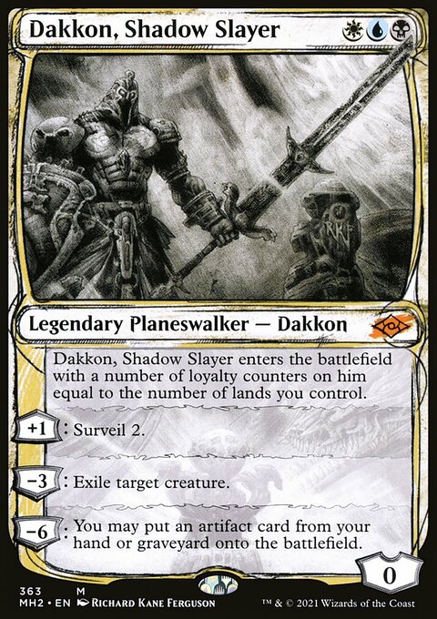 Dakkon, Shadow Slayer (Sketch) [Modern Horizons 2]