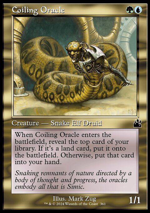 Coiling Oracle (Retro Frame) [Ravnica Remastered]