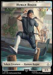 Assassin // Human Rogue Double-Sided Token [Assassin's Creed Tokens]