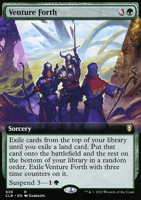 Venture Forth (Extended Art) [Commander Legends: Battle for Baldur's Gate]
