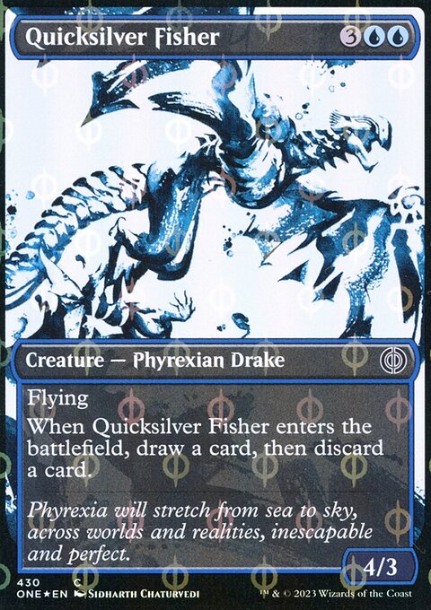 Quicksilver Fisher (Showcase Ichor Step-and-Compleat Foil) [Phyrexia: All Will Be One]