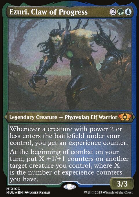 Ezuri, Claw of Progress (Foil Etched) [Multiverse Legends]