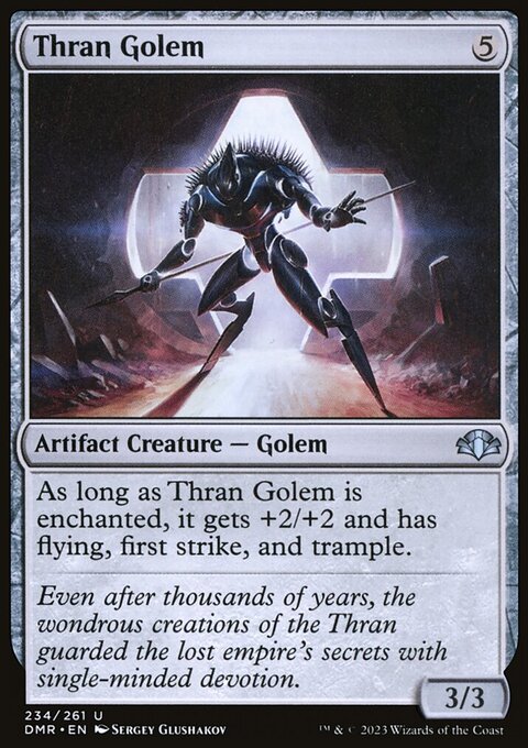 Thran Golem [Dominaria Remastered]