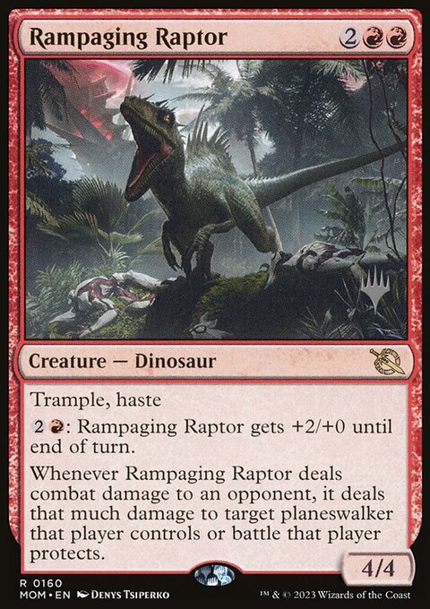 Rampaging Raptor (Promo Pack) [March of the Machine Promos]