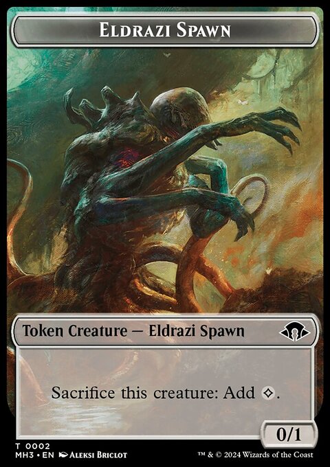 Eldrazi Spawn // Fish Double-Sided Token [Modern Horizons 3 Tokens]