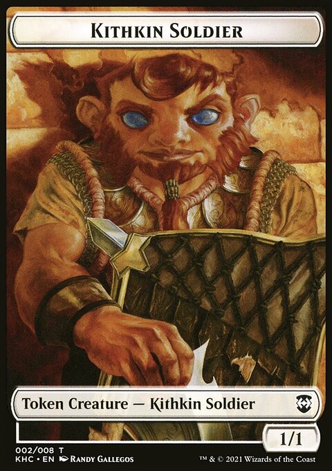 Kithkin Soldier // Pegasus Double-Sided Token [Kaldheim Commander Tokens]