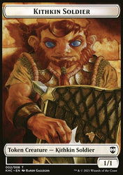 Kithkin Soldier // Pegasus Double-Sided Token [Kaldheim Commander Tokens]