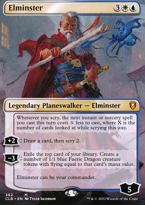 Elminster (Borderless) [Commander Legends: Battle for Baldur's Gate]