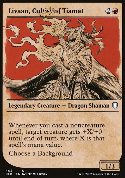 Livaan, Cultist of Tiamat (Showcase) [Commander Legends: Battle for Baldur's Gate]