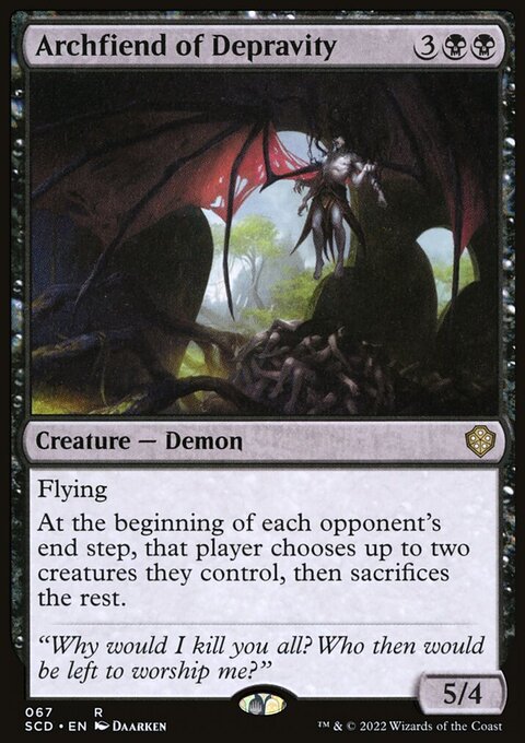 Archfiend of Depravity [Starter Commander Decks]