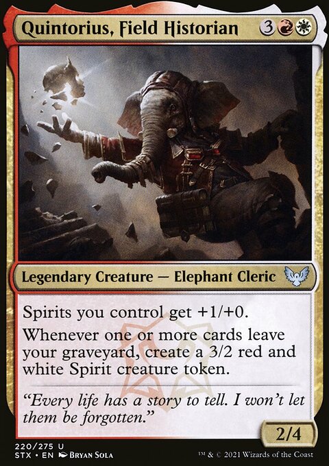 Quintorius, Field Historian [Strixhaven: School of Mages]