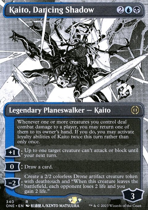 Kaito, Dancing Shadow (Borderless Manga) [Phyrexia: All Will Be One]