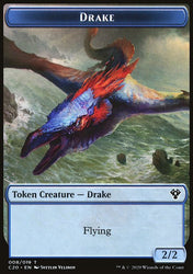 Drake // Goblin Warrior Double-Sided Token [Commander 2020 Tokens]