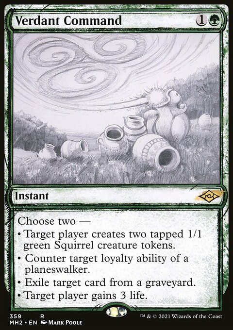 Verdant Command (Sketch) [Modern Horizons 2]