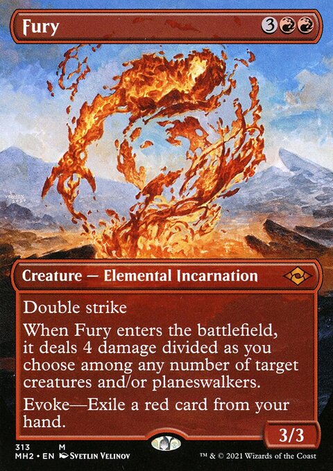 Fury (Borderless Alternate Art) [Modern Horizons 2]
