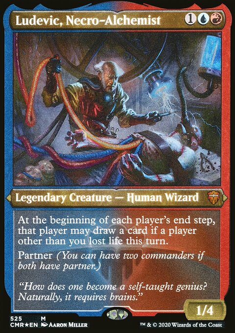 Ludevic, Necro-Alchemist (Etched) [Commander Legends]