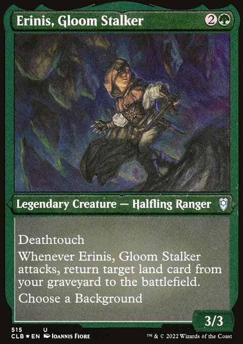 Erinis, Gloom Stalker (Foil Etched) [Commander Legends: Battle for Baldur's Gate]