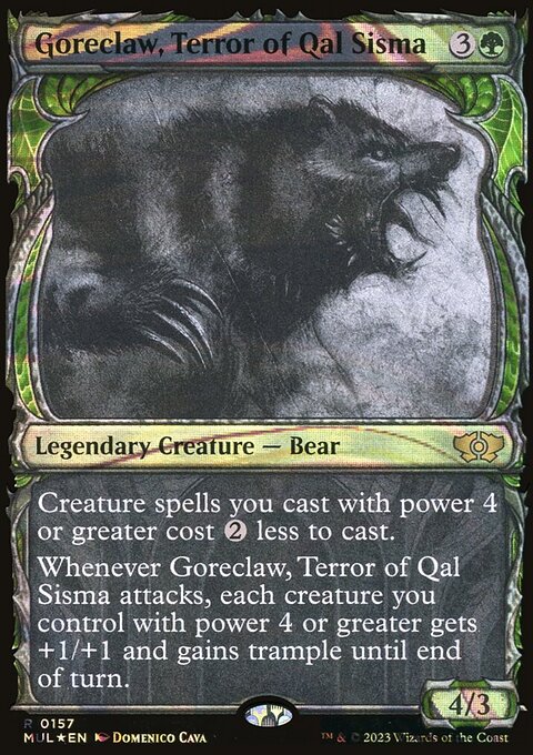 Goreclaw, Terror of Qal Sisma (Halo Foil) [Multiverse Legends]