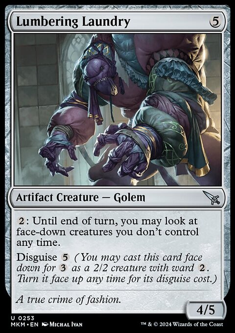 Lumbering Laundry [Murders at Karlov Manor]