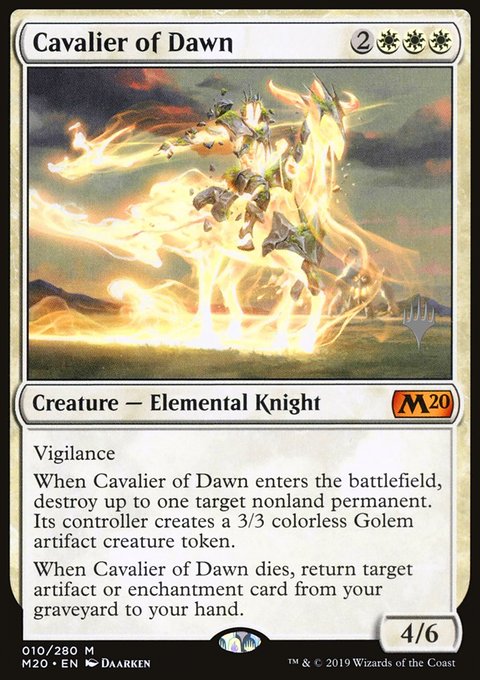 Cavalier of Dawn [Core Set 2020 Prerelease Promos]