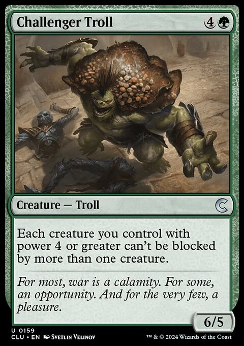 Challenger Troll [Ravnica: Clue Edition]