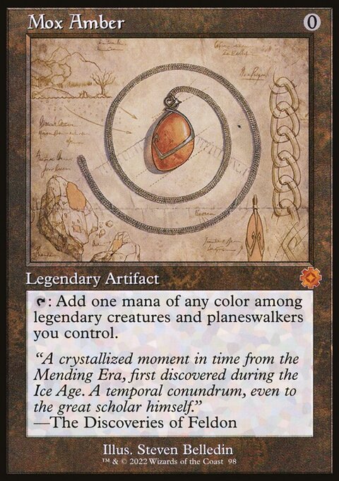 Mox Amber (Retro Schematic) (Serialized) [The Brothers' War Retro Artifacts]