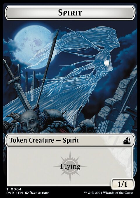 Spirit (0018) // Spirit (0004) Double-Sided Token [Ravnica Remastered Tokens]