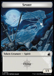 Spirit (0018) // Spirit (0004) Double-Sided Token [Ravnica Remastered Tokens]
