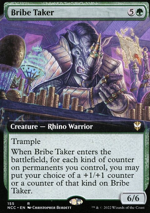 Bribe Taker (Extended Art) [Streets of New Capenna Commander]