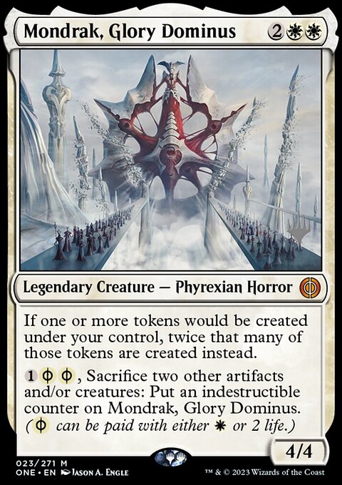 Mondrak, Glory Dominus [Phyrexia: All Will Be One Prerelease Promos]
