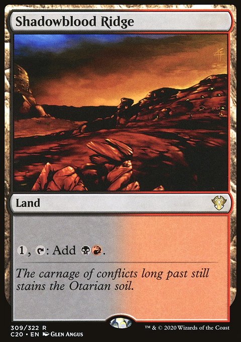 Shadowblood Ridge [Commander 2020]