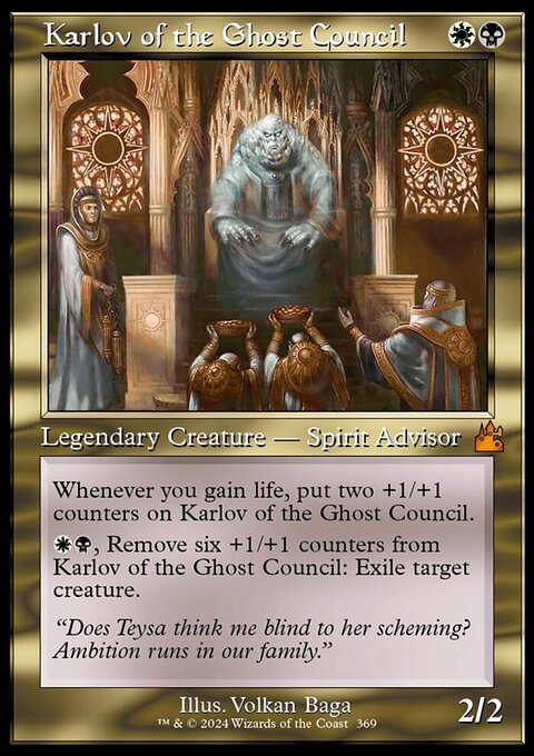 Karlov of the Ghost Council (Retro Frame) [Ravnica Remastered]