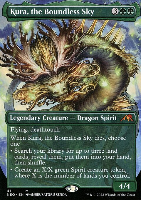Kura, the Boundless Sky (Borderless Alternate Art) [Kamigawa: Neon Dynasty]