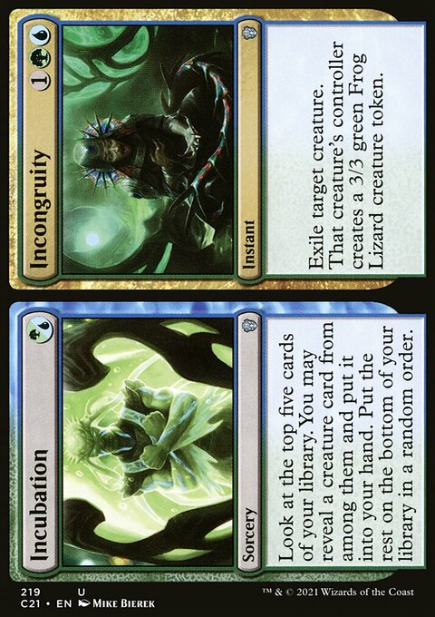 Incubation // Incongruity [Commander 2021]