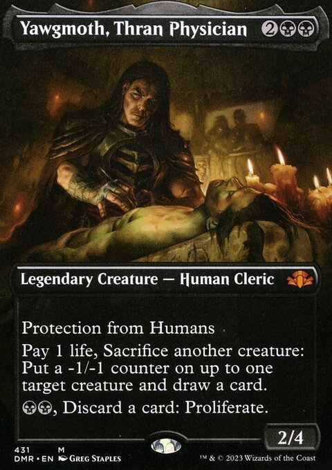 Yawgmoth, Thran Physician (Borderless Alternate Art) [Dominaria Remastered]