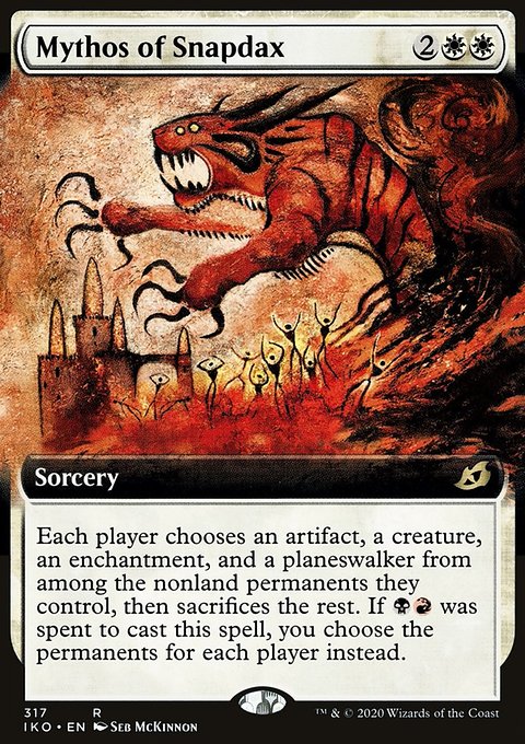 Mythos of Snapdax (Extended Art) [Ikoria: Lair of Behemoths]