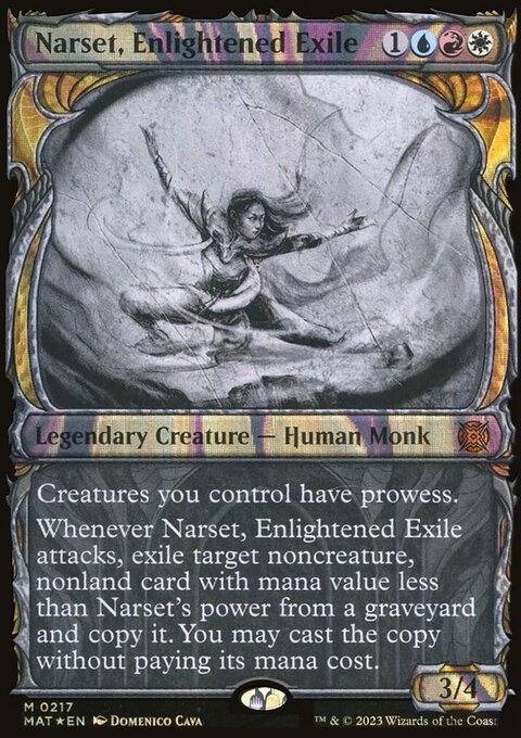 Narset, Enlightened Exile (Showcase Halo Foil) [March of the Machine: The Aftermath]