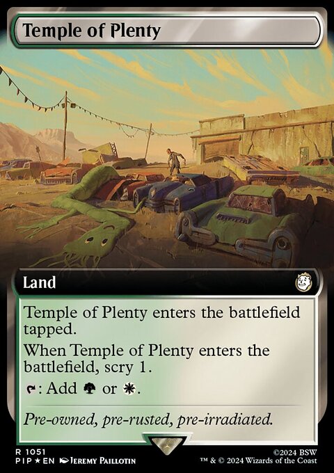 Temple of Plenty (Extended Art) (Surge Foil) [Fallout]