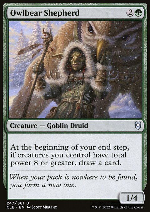 Owlbear Shepherd [Commander Legends: Battle for Baldur's Gate]