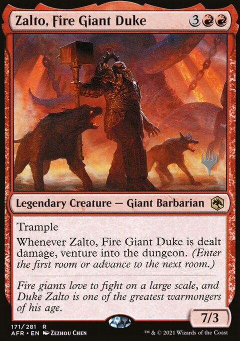 Zalto, Fire Giant Duke (Promo Pack) [Dungeons & Dragons: Adventures in the Forgotten Realms Promos]