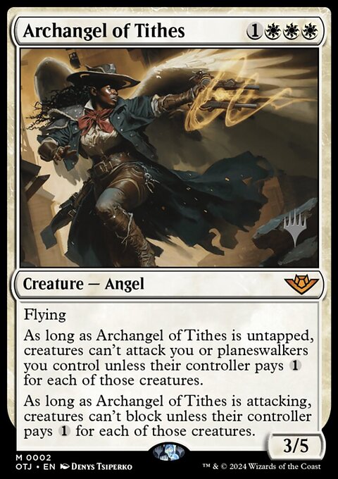 Archangel of Tithes (Promo Pack) [Outlaws of Thunder Junction Promos]