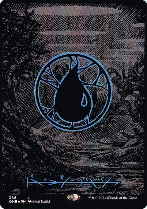 Island (366) (Oil Slick Raised Foil) [Phyrexia: All Will Be One]