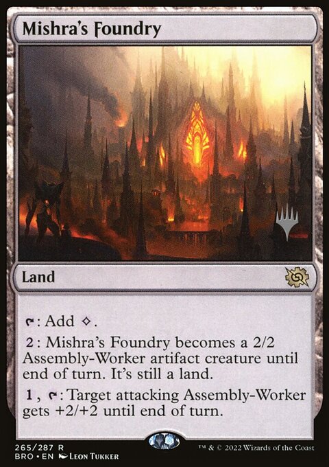 Mishra's Foundry [The Brothers' War Prerelease Promos]