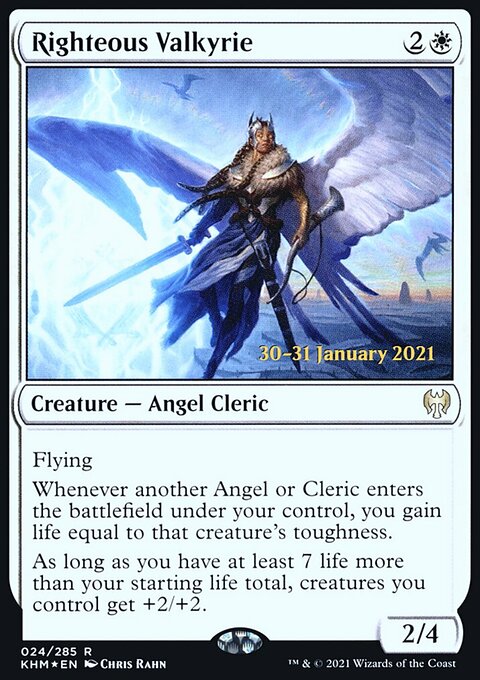 Righteous Valkyrie [Kaldheim Prerelease Promos]